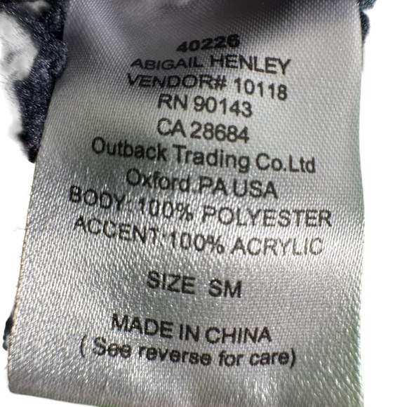 Outback Trading Abigail Henley Fleece Pullover Jacket Small Sherpa Aztec Cozy - Picture 5 of 12